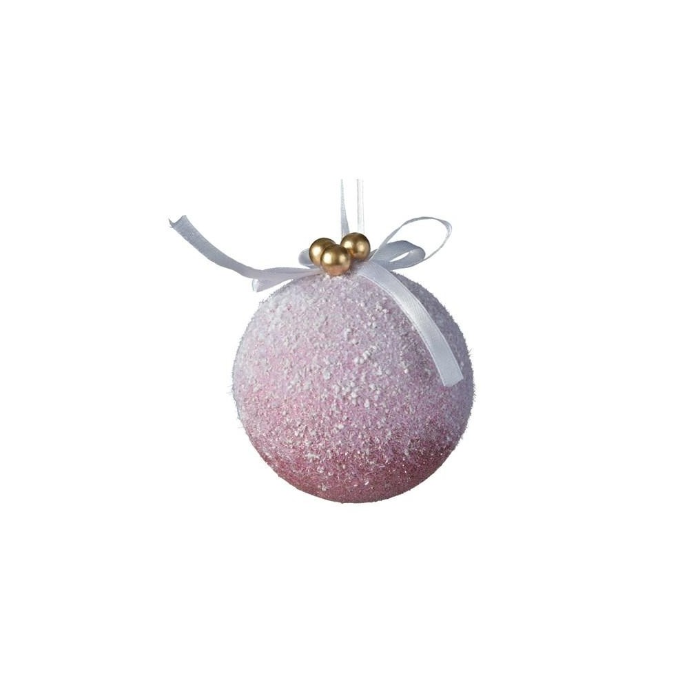 SFERA CON BACCHE ROSA VELVET